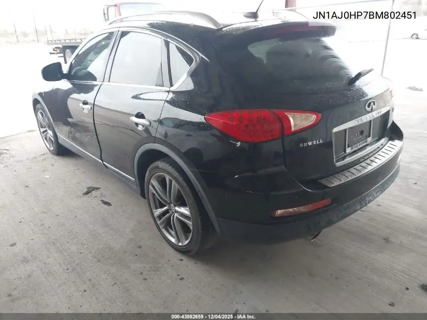 JN1AJ0HP7BM802451 2011 Infiniti Ex35 Journey