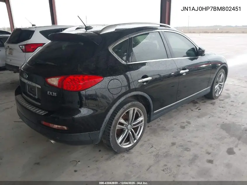 JN1AJ0HP7BM802451 2011 Infiniti Ex35 Journey