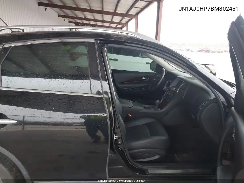 JN1AJ0HP7BM802451 2011 Infiniti Ex35 Journey
