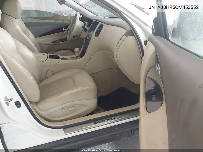 2012 Infiniti Ex35 Journey VIN: JN1AJ0HR5CM453552 Lot: 44830989