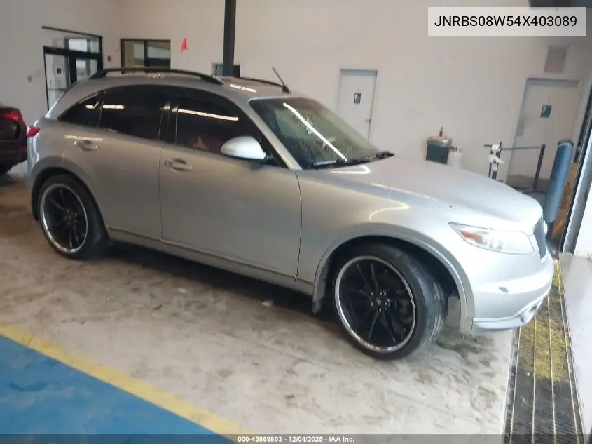 JNRBS08W54X403089 2004 Infiniti Fx45