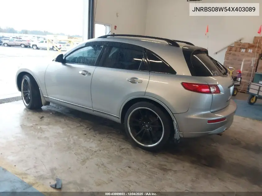 JNRBS08W54X403089 2004 Infiniti Fx45