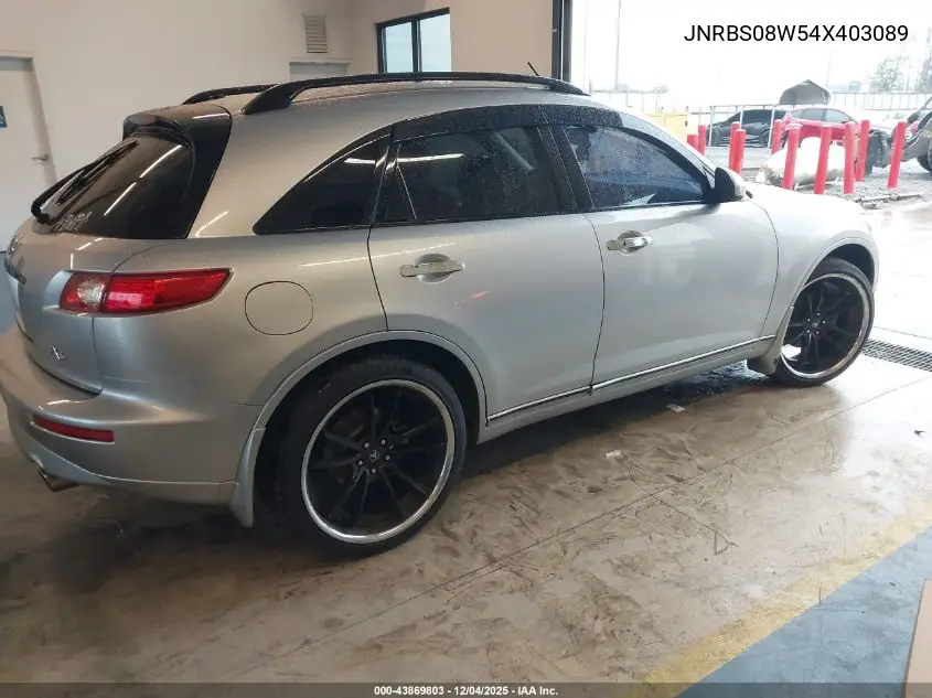JNRBS08W54X403089 2004 Infiniti Fx45