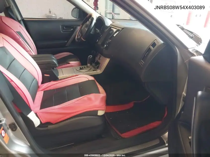 JNRBS08W54X403089 2004 Infiniti Fx45