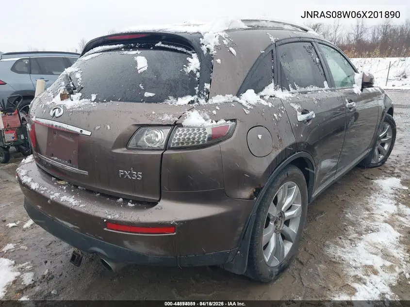 JNRAS08W06X201890 2006 Infiniti Fx35