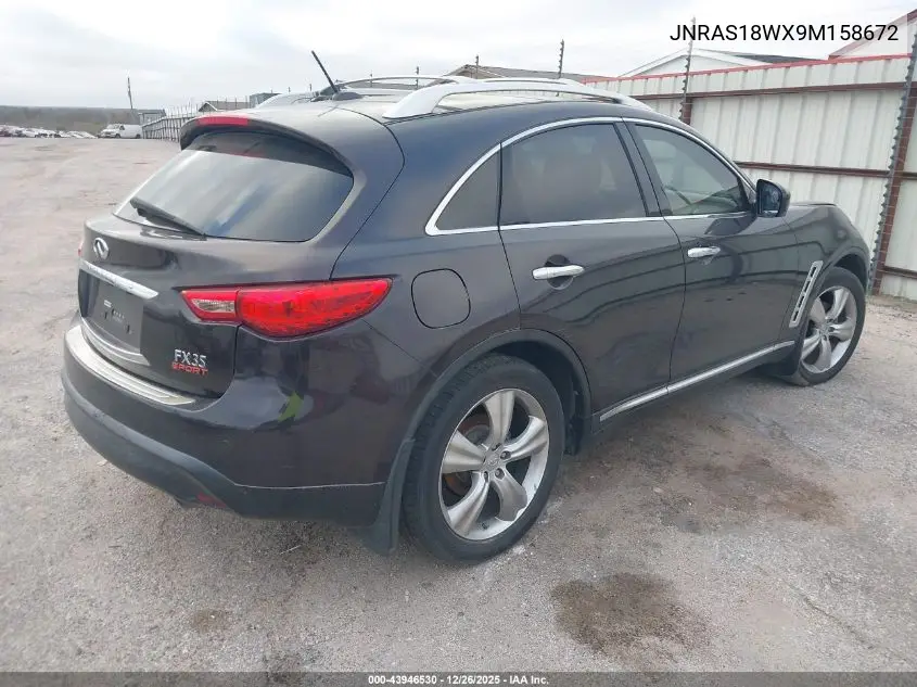 JNRAS18WX9M158672 2009 Infiniti Fx35