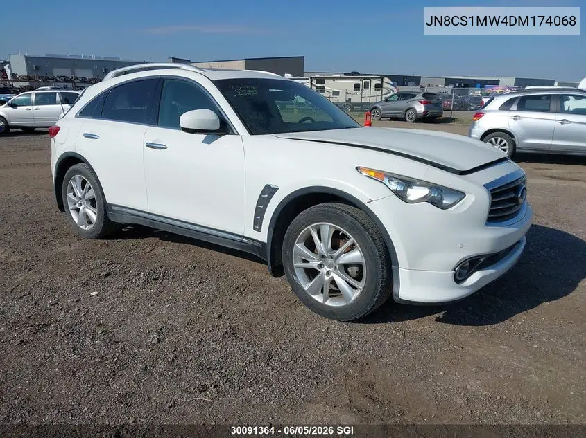 2013 Infiniti Fx37 VIN: JN8CS1MW4DM174068 Lot: 30091364