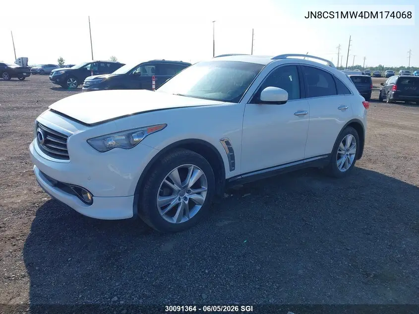 2013 Infiniti Fx37 VIN: JN8CS1MW4DM174068 Lot: 30091364