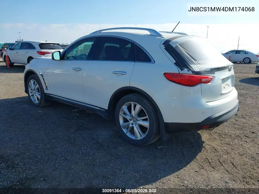 2013 Infiniti Fx37 VIN: JN8CS1MW4DM174068 Lot: 30091364