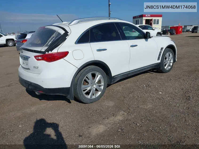2013 Infiniti Fx37 VIN: JN8CS1MW4DM174068 Lot: 30091364