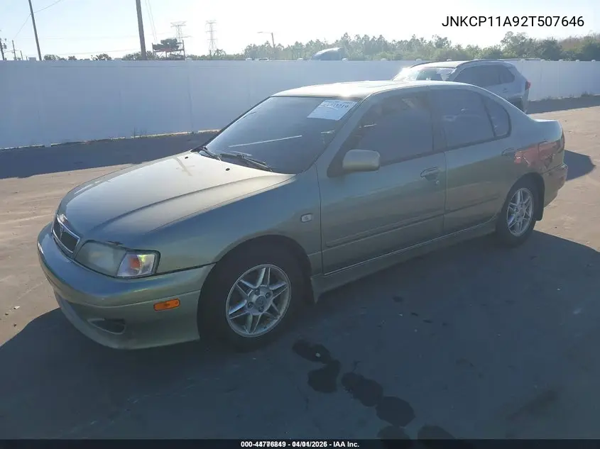 JNKCP11A92T507646 2002 Infiniti G20 Luxury