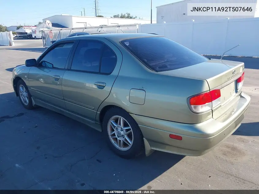 JNKCP11A92T507646 2002 Infiniti G20 Luxury