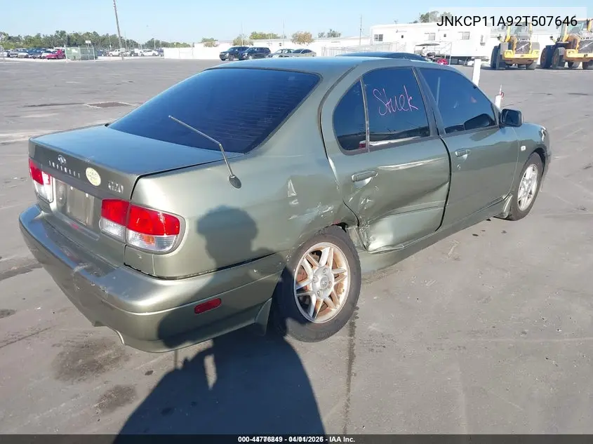 JNKCP11A92T507646 2002 Infiniti G20 Luxury