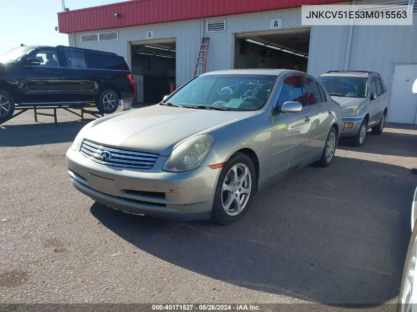 2003 Infiniti G35 Luxury Leather VIN: JNKCV51E53M015563 Lot: 40171527