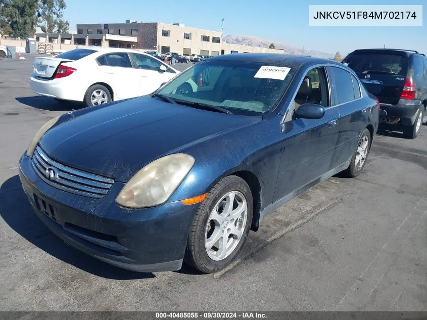 JNKCV51F84M702174 2004 Infiniti G35X