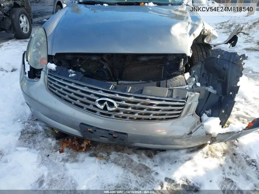 JNKCV54E24M818540 2004 Infiniti G35