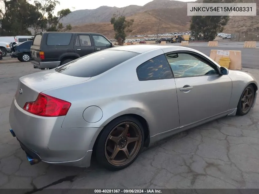 JNKCV54E15M408331 2005 Infiniti G35