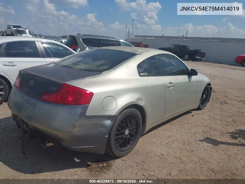 JNKCV54E75M414019 2005 Infiniti G35