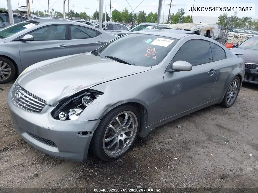 JNKCV54EX5M413687 2005 Infiniti G35