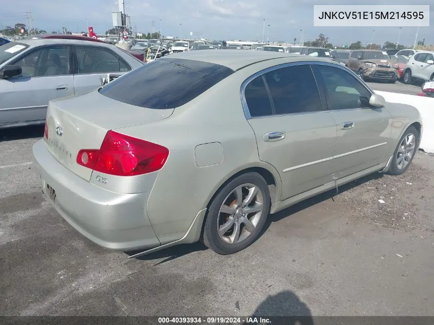 JNKCV51E15M214595 2005 Infiniti G35