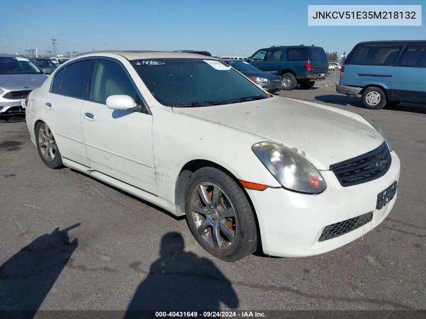 JNKCV51E35M218132 2005 Infiniti G35