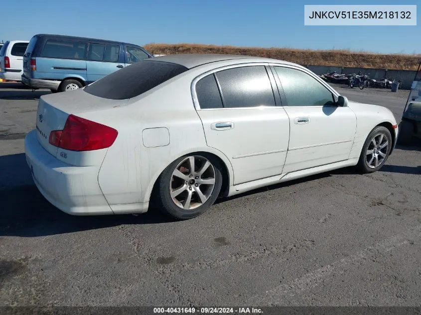 JNKCV51E35M218132 2005 Infiniti G35