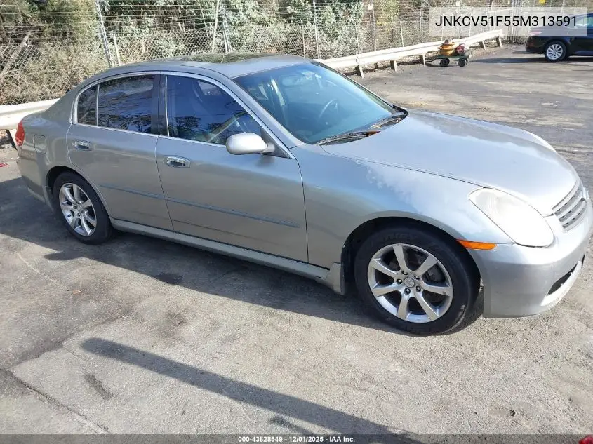 JNKCV51F55M313591 2005 Infiniti G35X