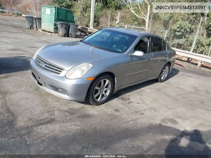 JNKCV51F55M313591 2005 Infiniti G35X