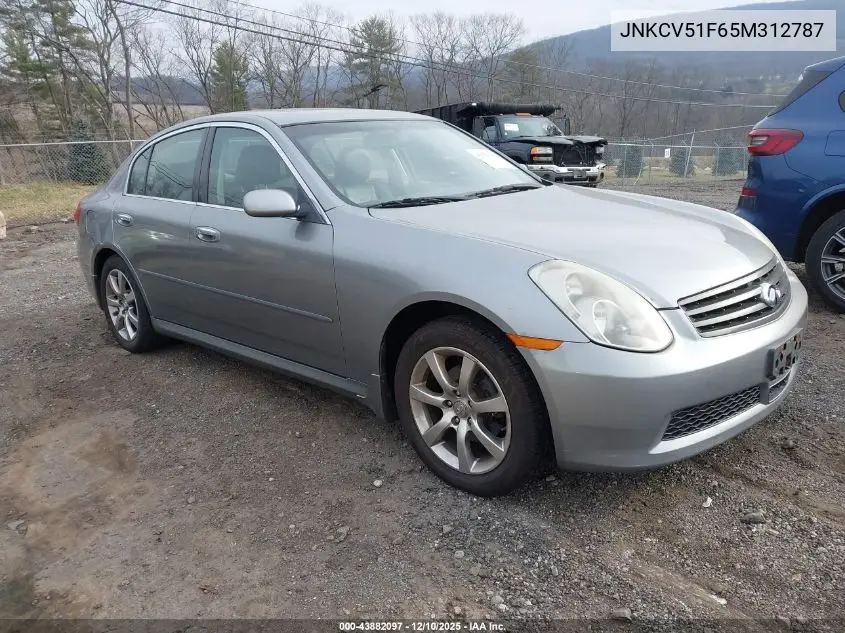 JNKCV51F65M312787 2005 Infiniti G35X