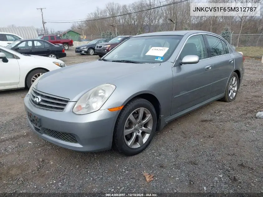 JNKCV51F65M312787 2005 Infiniti G35X