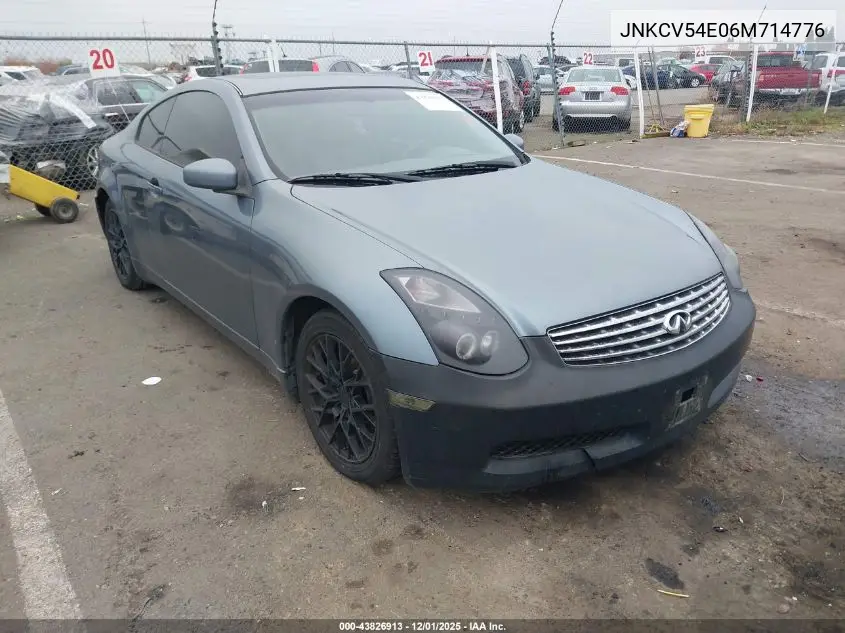 JNKCV54E06M714776 2006 Infiniti G35