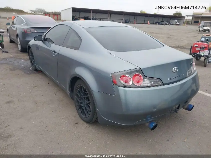 JNKCV54E06M714776 2006 Infiniti G35