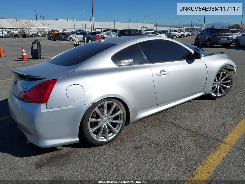 JNKCV64E98M117117 2008 Infiniti G37 Journey