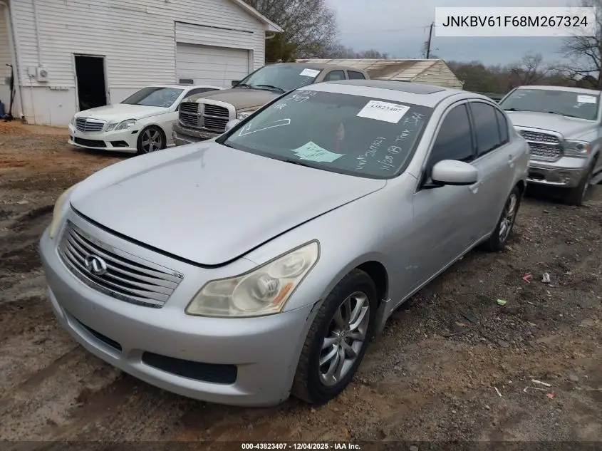 JNKBV61F68M267324 2008 Infiniti G35X