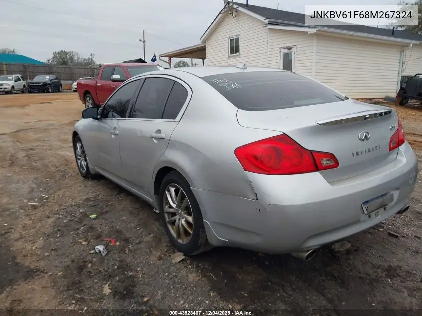 JNKBV61F68M267324 2008 Infiniti G35X