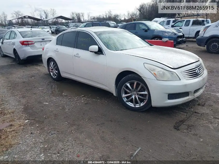JNKBV61F88M265915 2008 Infiniti G35X