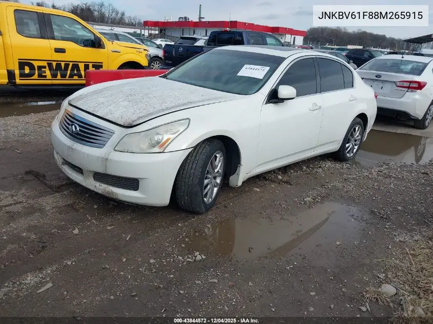 JNKBV61F88M265915 2008 Infiniti G35X