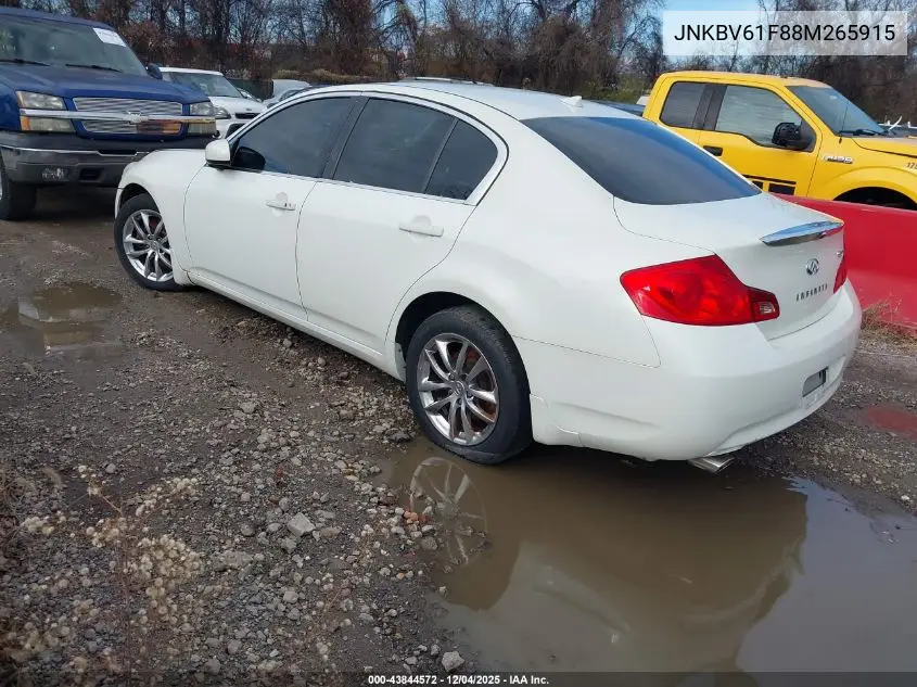 JNKBV61F88M265915 2008 Infiniti G35X