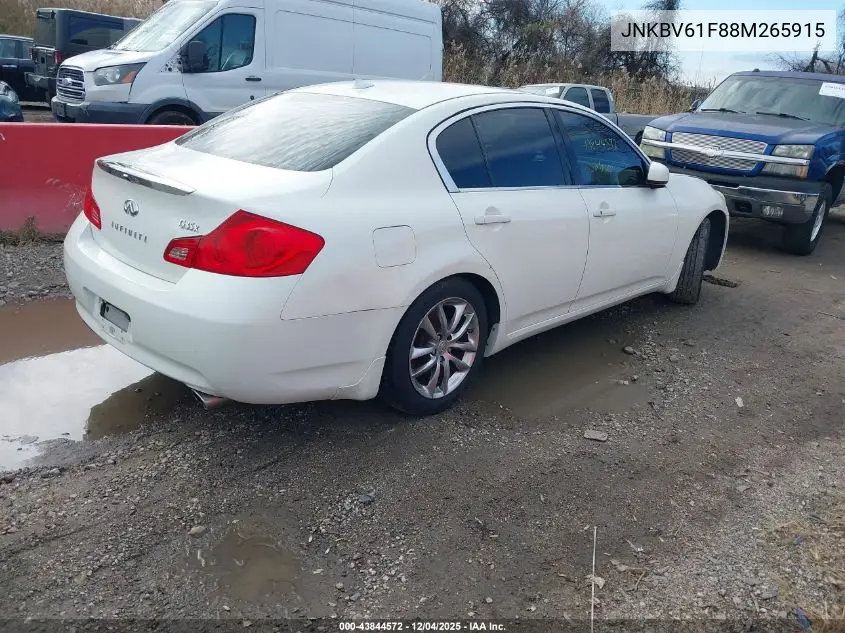 JNKBV61F88M265915 2008 Infiniti G35X