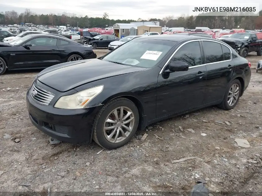 JNKBV61E98M216035 2008 Infiniti G35 Journey