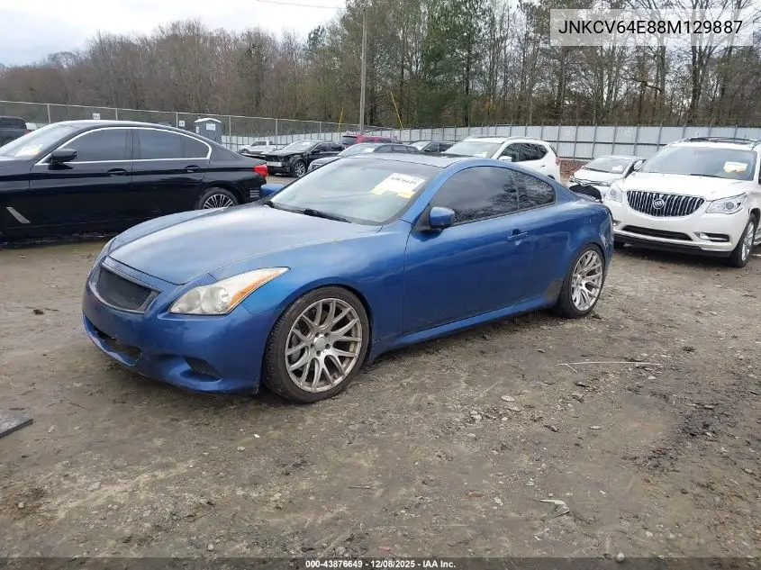 JNKCV64E88M129887 2008 Infiniti G37 Sport