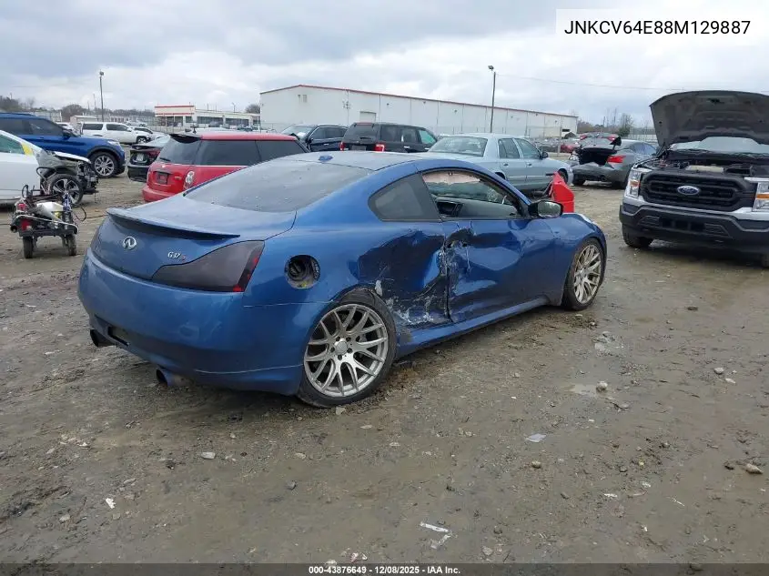 JNKCV64E88M129887 2008 Infiniti G37 Sport
