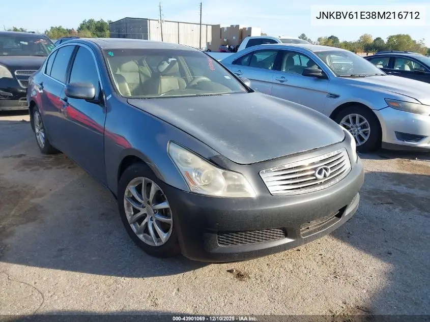 JNKBV61E38M216712 2008 Infiniti G35 Journey