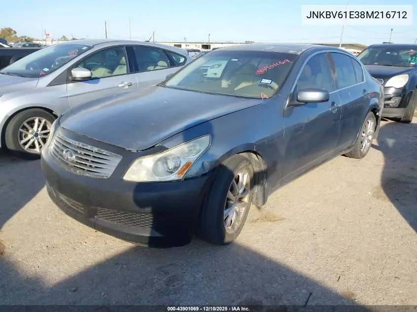 JNKBV61E38M216712 2008 Infiniti G35 Journey