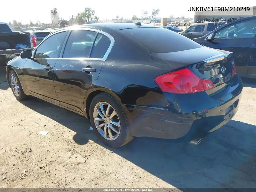 JNKBV61E98M210249 2008 Infiniti G35 Journey