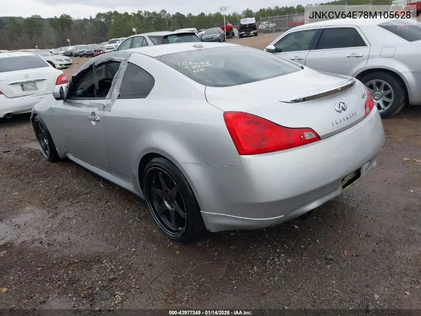 JNKCV64E78M105628 2008 Infiniti G37 Journey/Sport