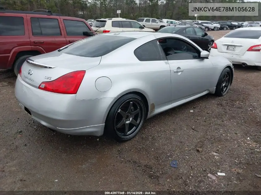 JNKCV64E78M105628 2008 Infiniti G37 Journey/Sport