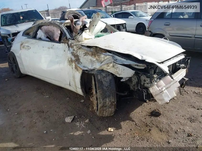 JNKCV64F49M654939 2009 Infiniti G37X