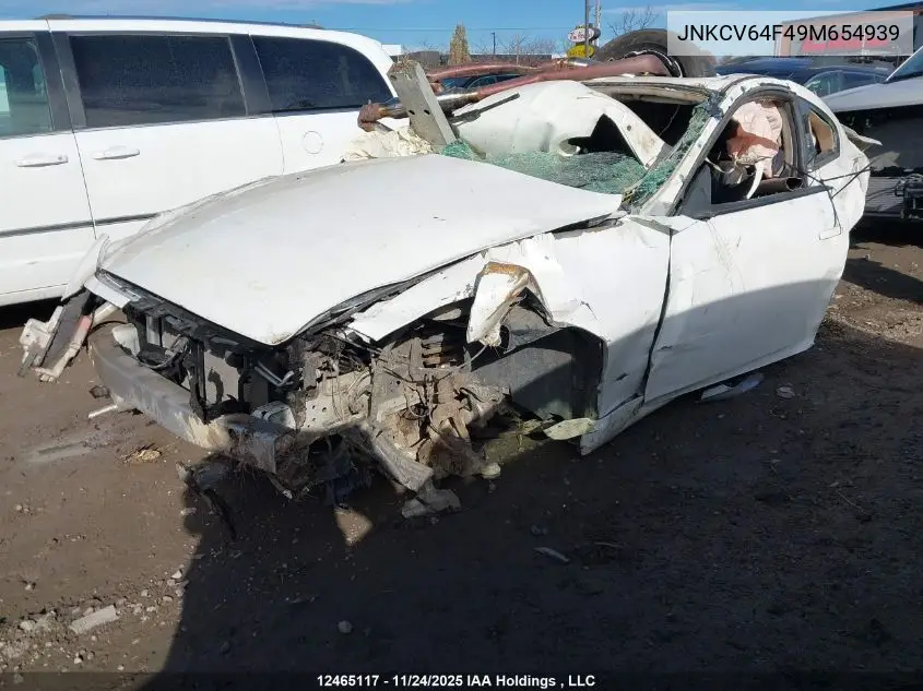 JNKCV64F49M654939 2009 Infiniti G37X