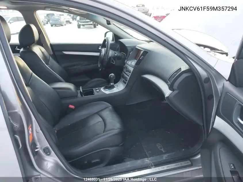 JNKCV61F59M357294 2009 Infiniti G37X